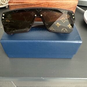Louis Vuitton Black and Gold Sunglasses